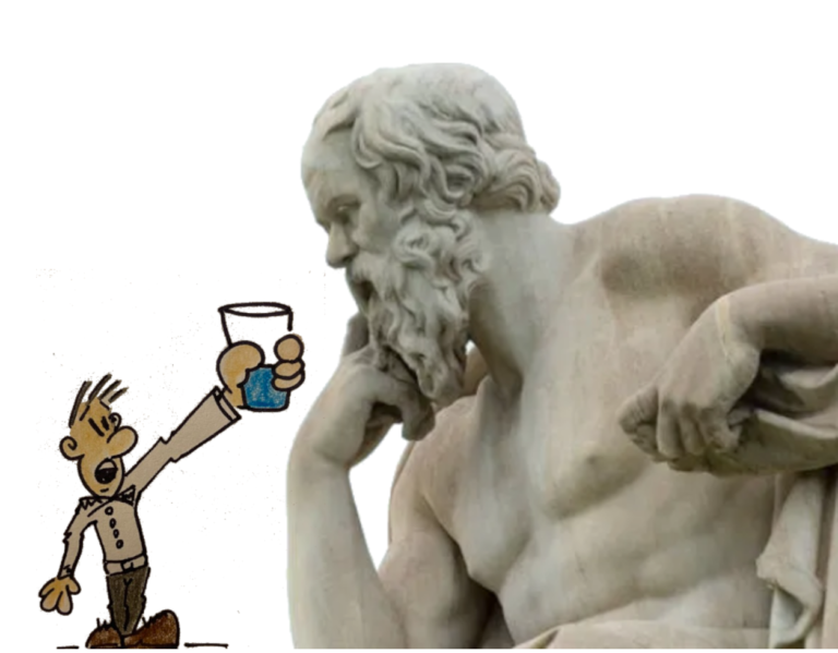 aristotele e bicchiere