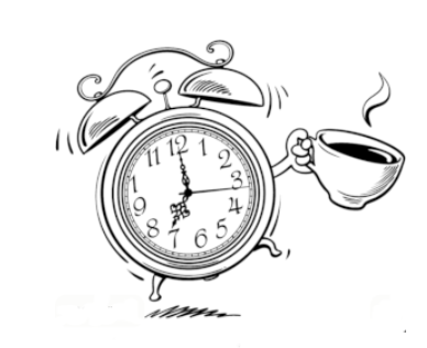 sveglia e caffè